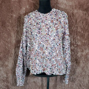 Denim Logic Multicolored Popcorn Sweater